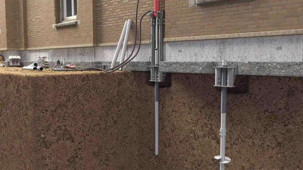 Steel Push Pier Installation (3)